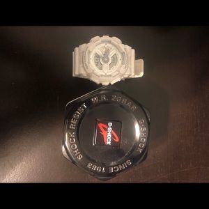 White G-Shock watch